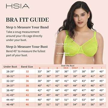 HSIA Minimizer Bra - Full Coverage Underwire Green