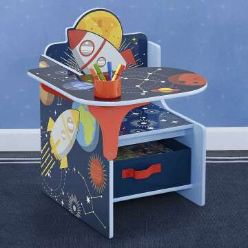 Kids' Space Adventures Chair Desk with Storage Bin