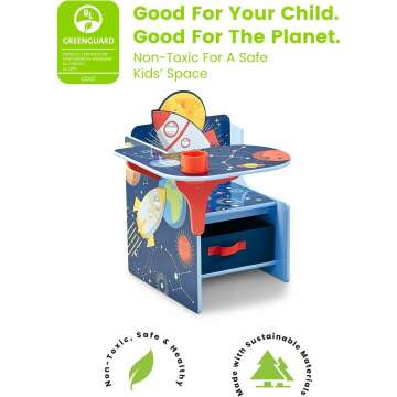 Kids' Space Adventures Chair Desk with Storage Bin