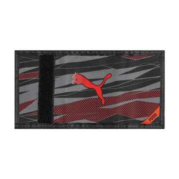 PUMA Kids' Little Rise Trifold Wallet, red/Black, One Size