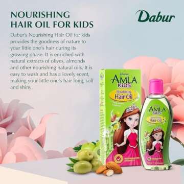 Dabur Amla Hair Oil - Natural Care for Kids' Thick and Healthy Hair