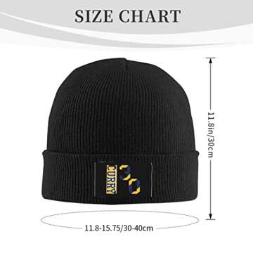 Golden State Basketball Curry Knit Beanie for Women Men, Winter Hats for Women Men, Soft Warm Unisex Cuffed Beanie Hats