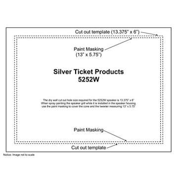 5252W Silver Ticket In-Wall Speaker - Dual 5.25" Center Channel with Pivoting Tweeter