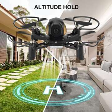 GILOBABY Mini Drone for Kids and Beginners, DIY Drone Kit, RC Nano Quadcopter Drones with 3D Flip, Altitude Hold, Headless Mode, Indoor Outdoor Flying Toys Gifts for Boys and Girls