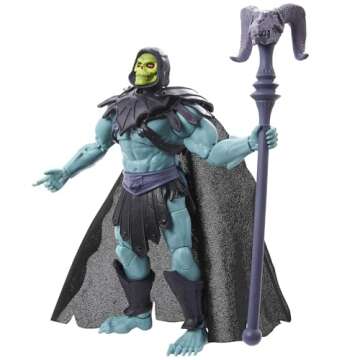 Masters of the Universe Masterverse New Eternia Skeletor Action Figure with Accessories, Collectible for Motu Fans Ages 6 Years & Older