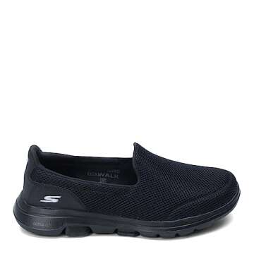 Skechers Go Walk 5 Sneakers - Women's Black Size 7