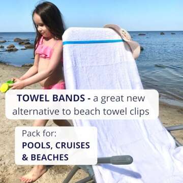 Towel Bands (6-Pack), Beach Pool & Cruise Chairs