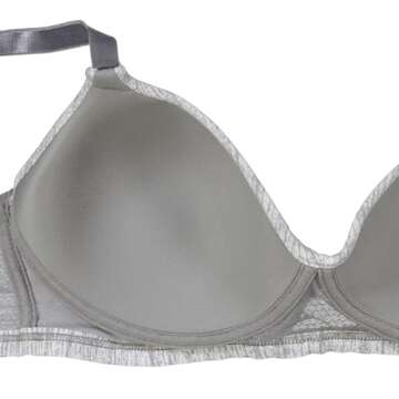 Hanes womens Oh So Light Foam Comfortflex Fit Wirefree Mhg521 Bra, Black/Nude, Medium US