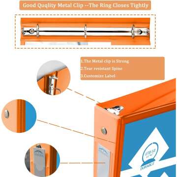 Assorted 3 Ring Binders - 1" Round Ring Pack