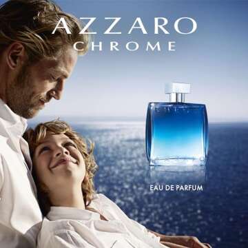 Azzaro Chrome Eau de Parfum - Fresh Aquatic Mens Cologne - Fougère, Aromatic & Woody Fragrance - Citrus Notes - Lasting Wear - Classic Clean Scent - Luxury Perfumes for Men - Travel Size, 1.6 Fl. Oz