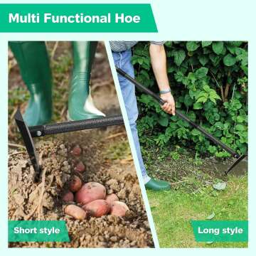 60 Inch Heavy Duty Triangle Hoe for Gardening