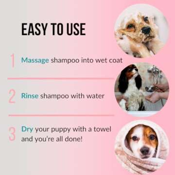 PET CARE Sciences 16 fl oz Tearless Puppy Shampoo and Conditioner - Anti Itch Dog Shampoo Sensitive Skin - Coconut Oil Oatmeal Pet Shampoo for Puppies