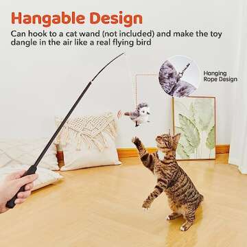 Flapping Bird Cat Toy for Fun Interactive Playtime