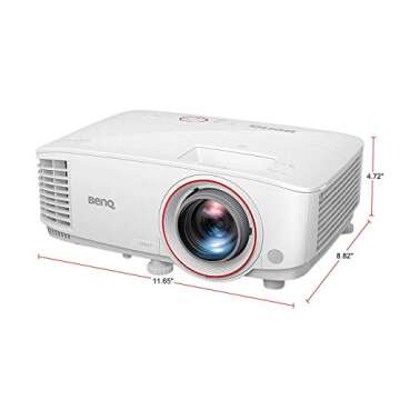 BenQ TH671ST 1080p Short Throw Gaming Projector | Gaming Mode for Intense Low Input Lag Action | 3000 Lumens for Lights On Entertainment | 3 Year Industry Leading Warranty