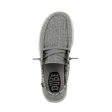 Hey Dude Wendy Blend Linen Shoes - Iron Grey Comfort