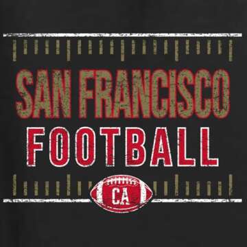 Wild Bobby San Francisco SF Hometown City Football Fan Pride Sports Unisex Crewneck Sweatshirt, Black, X-Large