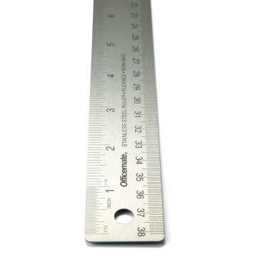 Officemate Stainless Steel Ruler - Durable & Accurate