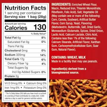 Dot's Pretzels Original Seasoned Pretzel Twists, Healthy Kids Snacks, 1oz Grocery Sized Bag (10 Count)