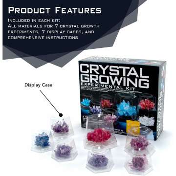 4M Crystal Growing STEM Kit 🌱 Educational Gift for Kids & Teens