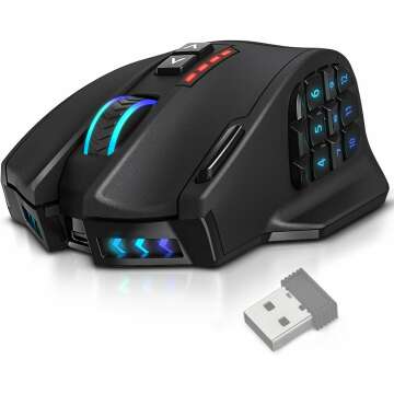 UtechSmart Venus Pro RGB Wireless Gaming Mouse - 16K DPI & 16 Buttons