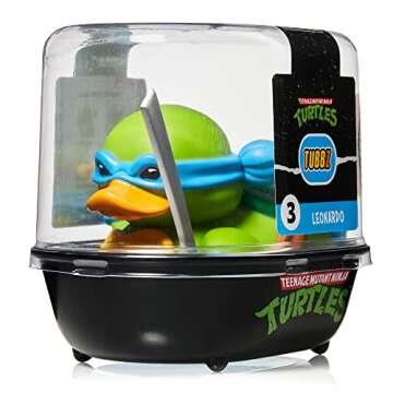 TUBBZ First Edition Leonardo Collectible Vinyl Rubber Duck Figure - Official Teenage Mutant Ninja Turtles Merchandise - TV, Movies & Video Games