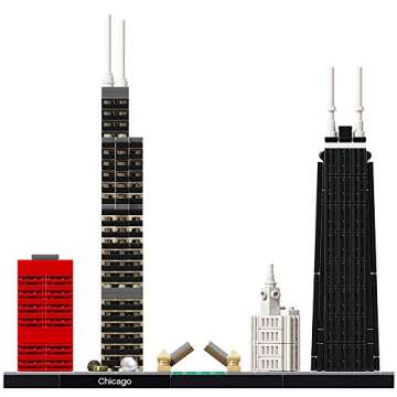 LEGO Architecture Chicago 21033 Skyline Building Blocks Set (444 Pieces)