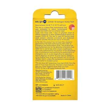 On/Go One Rapid COVID-19 Self-Test Kit with Test-to-Treat App, 1 Pack, 1 Test Total, 15-Minute Results, FDA EUA Authorized, Easy to Use at Home, Fast and Accurate. Effective for Testing JN.1