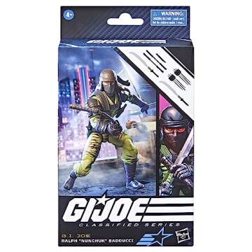 G.I. Joe Classified Series Ralph Nunchuk Badducci, Collectible G.I. Joe Action Figures, 80, 6 inch Action Figures for Boys & Girls, with 7 Accessories