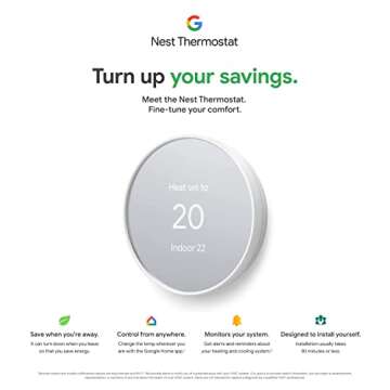 Google Nest Thermostat - Smart Wifi Control - Charcoal