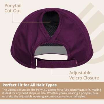 Gymwrap Pony 2.0 Adjustable Sweat-Wicking Cap