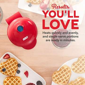 DMW001HR Individual Waffle Maker for Breakfast