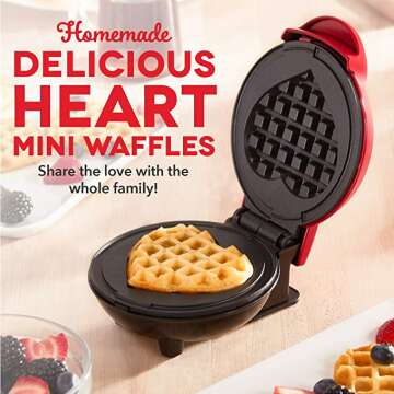 DMW001HR Individual Waffle Maker for Breakfast