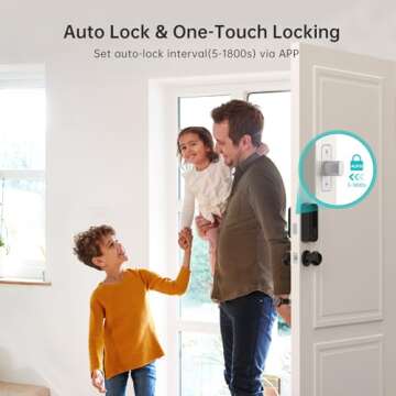 WiFi Smart Door Lock Set: Hornbill Keyless Entry Door Lock Deadbolt with Handle Set