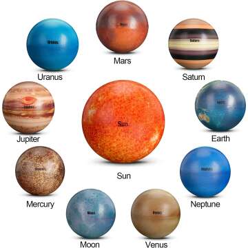 Solar System Planet Balls Set
