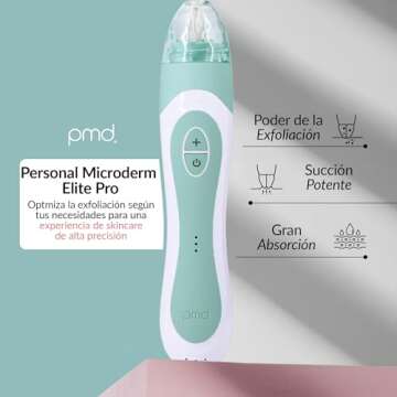 PMD Beauty Personal Microderm Elite Pro-At-Home Microdermabrasion Machine with Kit for Face and Body-Exfoliating Crystals and Vacuum Suction for Fresh and Radiant Skin-Three Speed and Suction Options