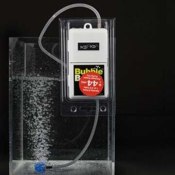 Marine Metal B-11 Bubble Box Live Bait Aerator, Water Resistant Air Pump, Portable & Battery Powered