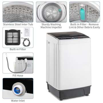 Winado Full Automatic Portable Washer and Dryer