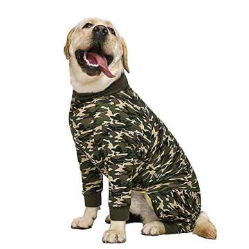 Miaododo Surgery Recovery Suit Female Male for Dogs After Surgery Medium Large Dogs Onesie,Lightweight Dog Recovery Suit for Shedding Prevent Licking Surgical Wound,Dog Pajamas Pjs,Full Belly