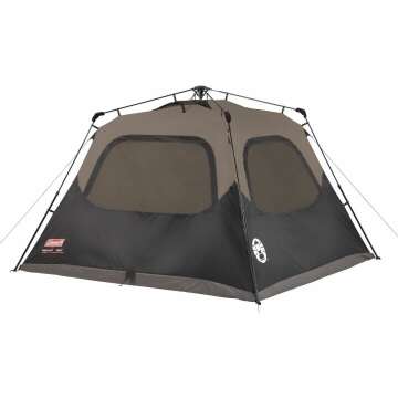 Instant Setup Coleman Tent for 4-10 People - Camping Essentials