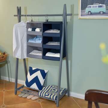 Foldable Hanging Closet Shelves