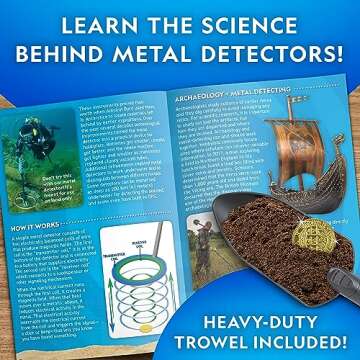 National Geographic Kids Metal Detector Kit - Waterproof & Lightweight