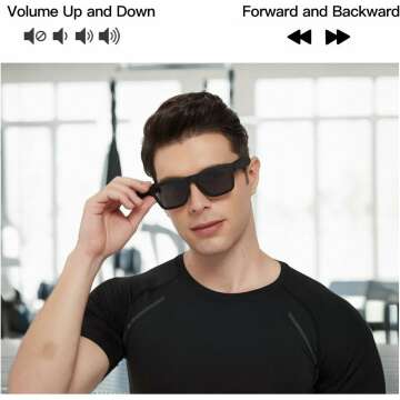 Smart Athletic Polarized Sunglasses with Bluetooth