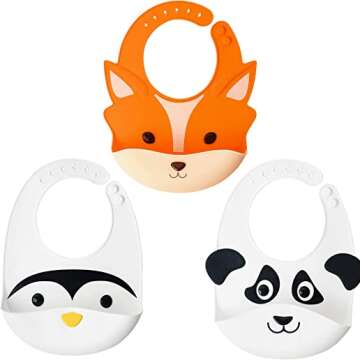 Silly Goose Baby Bibs with Cute Animal Faces – Adorable & Functional