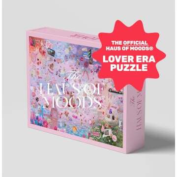 Lover Themed Easter Egg & Lyrics Jigsaw Puzzle 20" x 30" (500,1000 Piece), Puzzle Fun Game for Adult Kids, Official Haus of Moods, Music Fan Gift, Album Pop Singer Graphic Puzzle 2024 (1000 Piece)