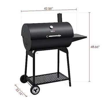 Royal Gourmet CC1830 30" Charcoal Grill with Table