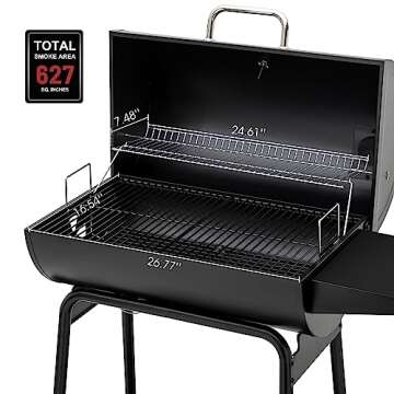 Royal Gourmet CC1830 30" Charcoal Grill with Table