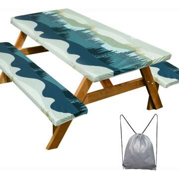 Durable Picnic Table Cover & Bench Covers - Camping Essentials