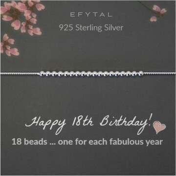 EFYTAL 18th Birthday Bracelet