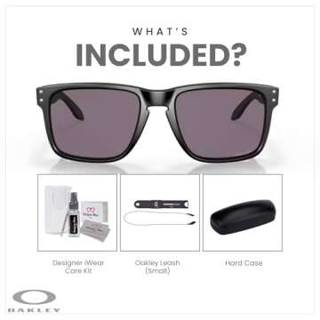 Oakley Holbrook XL Sunglasses + Accessory Bundle Kit