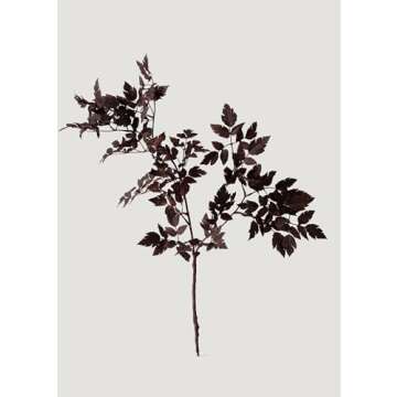 Afloral Sale Fake Plants | New Plum Artificial Cimicifuga Plant Leaf Spray - 31"